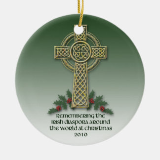 Irish Diaspora Kerstannament Keramisch Ornament