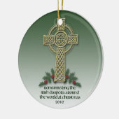 Irish Diaspora Kerstannament Keramisch Ornament (Links)
