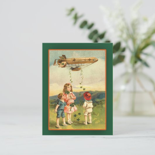 Irish Dirigible St. Patrick's Day Cards Briefkaart (Staand voorkant)