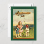 Irish Dirigible St. Patrick's Day Cards Briefkaart (Voorkant / Achterkant)
