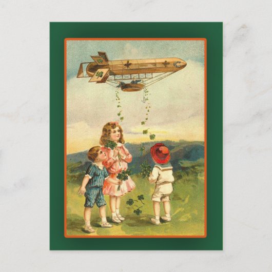 Irish Dirigible St. Patrick's Day Cards Briefkaart (Voorkant)