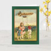 Irish Dirigible St. Patrick's Day Cards Kaart (Gele Bloem)