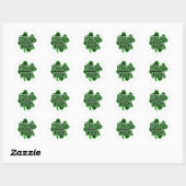 Irish Diva St. Patrick's Day Ronde Sticker (Vel)