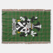Irish Dobbs Coat of Arms Family Crest Ireland Deken (Voorkant)