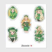 Irish Dolls Sticker Pack (x5) (Vel)