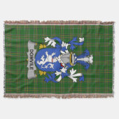 Irish Domvile Coat of Arms Family Crest Ireland Deken (Voorkant)