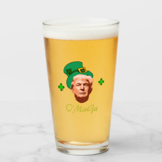 Irish Donald 'O'MaGa' Trump St. Patrick's Day Glas