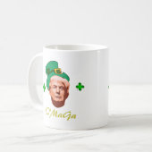 Irish Donald 'O'MaGa' Trump St. Patrick's Day Koffiemok (Voorkant links)