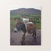 Irish Donkey en Dog Puzzle Legpuzzel (Verticaal)