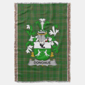 Irish Donohue of O_Donohue Wapen Familie Cr Deken (Voorkant Verticaal)
