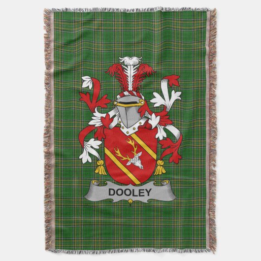 Irish Dooley of O_Dooley Wapen van de familie Cres Deken (Voorkant Verticaal)