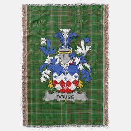 Irish Douse of Dowse Coat of Arms Family Crest Ir Deken