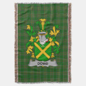 Irish Dowd of O_Dowd Wapenschild Familie Crest Ir Deken (Voorkant Verticaal)