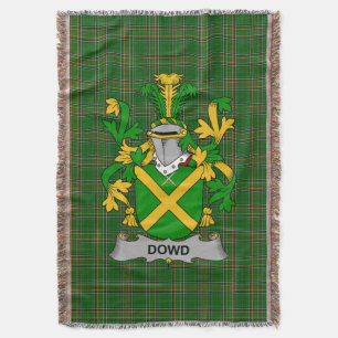 Irish Dowd of O_Dowd Wapenschild Familie Crest Ir Deken