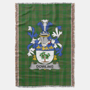Irish Dowling of O_Dowling Wapen Familie Auto Deken
