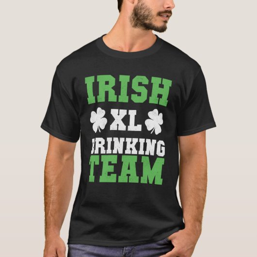 Irish Drinking Team Baseball St Patricks Day T-shirt (Voorkant)