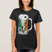 Irish Drinking Team Beer  Ireland Flag Patrick's D T-shirt (Voorkant)