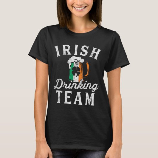 Irish Drinking Team Shirt St Patrick's Day Group S (Voorkant)