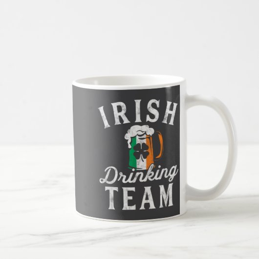 Irish Drinking Team Shirt St Patrick's Day Group S Koffiemok (Rechts)