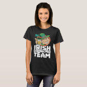Irish Drinking Team St Patricks Day Ireland Leprec T-shirt (Voorkant volledig)