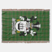 Irish Driscoll of O_Driscoll Wapen Familie Deken (Voorkant)