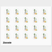 Irish Duck St. Patricks Day Ronde Sticker (Vel)