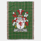 Irish Dwyer of O_Dwyer Wapenschild van de familie  Deken (Voorkant Verticaal)