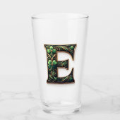 Irish E Monogram pint glass Glas (Voorkant)
