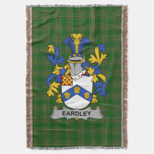 Irish Eardley Coat of Arms Family Crest Ireland Deken