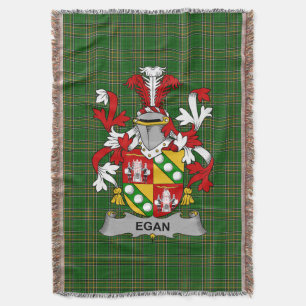 Irish Egan of McEgan wapenschild Familie Crest Ir Deken