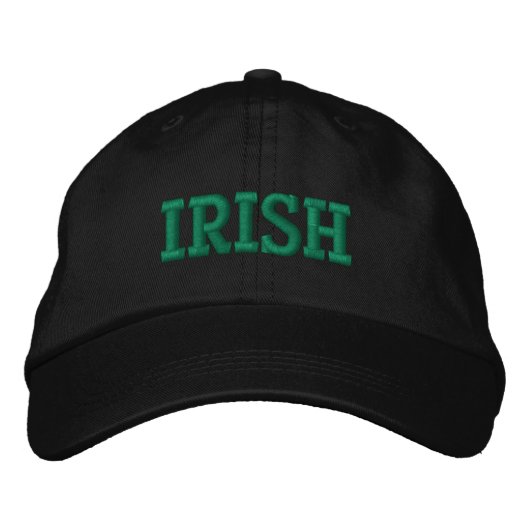 IRISH EMBROIDERED BASEBALL PET (Voorkant)
