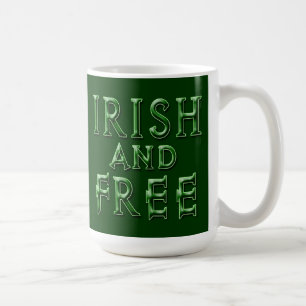 IRISH en VRIJ voor St. Patrick's Day Koffiemok