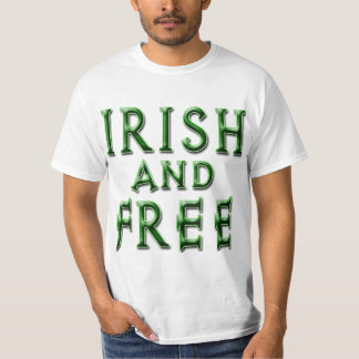 IRISH en VRIJ voor St. Patrick's Day T-shirt