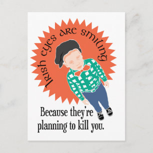 Irish Eyes glimlacht... Briefkaart