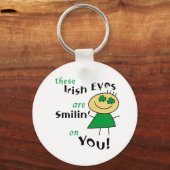 Irish Eyes glimlacht Gifts Sleutelhanger (Voorkant)