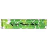 Irish Fab Shamrock Design Naambordje (Voorkant)