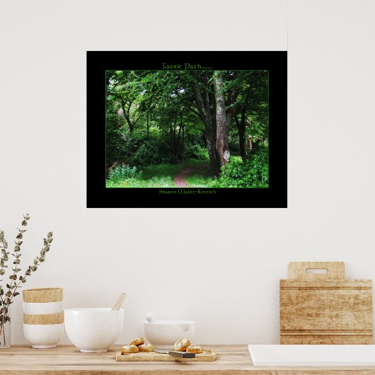 Irish Faerie Path Poster Print (Keuken)