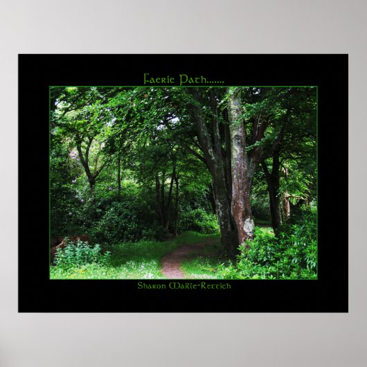 Irish Faerie Path Poster Print (Voorkant)