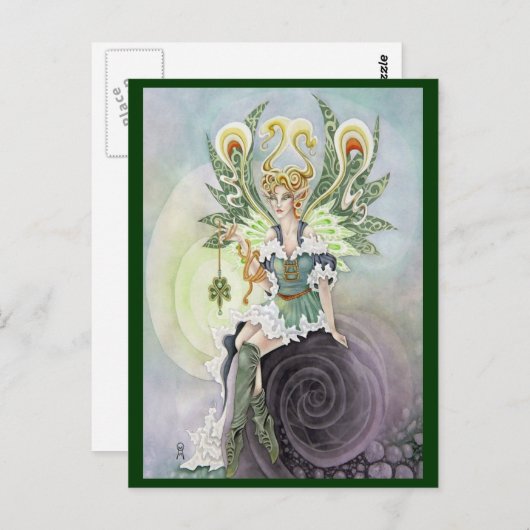 Irish Faery Briefkaart (Voorkant / Achterkant)