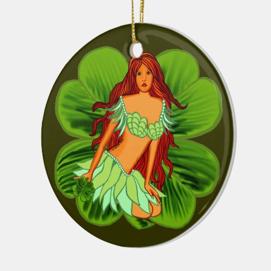Irish Fairy round ornament (Links)