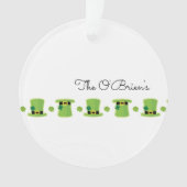 Irish Family Shamrock Green Pet Keepomwille Ornament (voorkant)