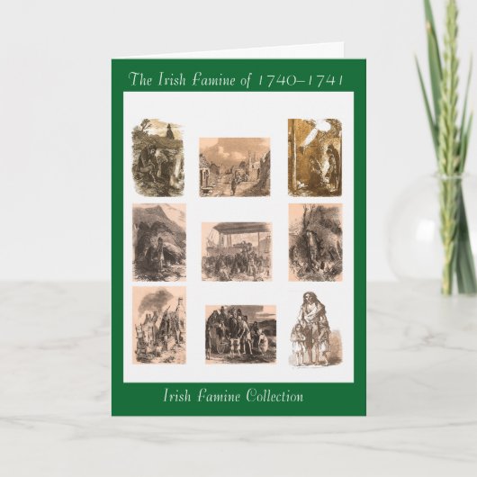 Irish Famine collectie speciale wenskaart Kaart (Voorkant)