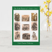 Irish Famine collectie speciale wenskaart Kaart (Gele Bloem)
