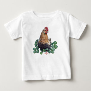 Irish Farmhouse   Cute Rooster in Clover Baby