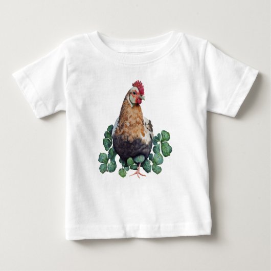 Irish Farmhouse | Cute Rooster in Clover Baby (Voorkant)