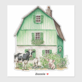 Irish Farmhouse | Groene Barn Sticker