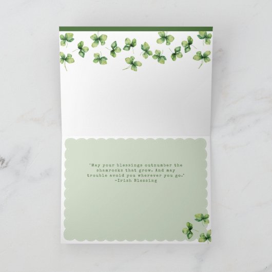 Irish Farmhouse | St Patrick's Day Kaart (Binnen)