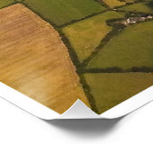 Irish Farmland Patchwork – Aerial Landscape Print Perfect Poster (Hoek)