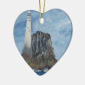 Irish Fastnet Lighthouse, County Cork, Ierland Tr Keramisch Ornament (Links)