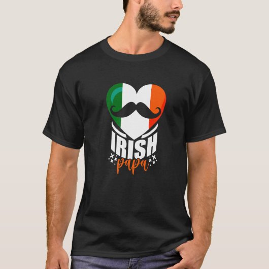 Irish Father Dad St Patricks Day Papa T-shirt (Voorkant)